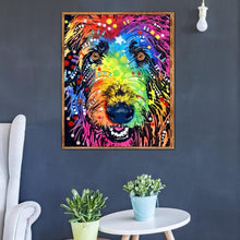 Charger l&#39;image dans la galerie, Chien - diamant rond complet - 25x30cm
