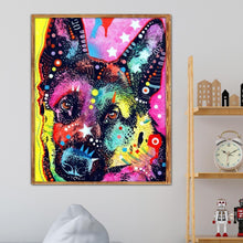 Charger l&#39;image dans la galerie, Chien - diamant rond complet - 25x30cm
