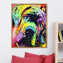 Charger l&#39;image dans la galerie, Chien - diamant rond complet - 25x30cm
