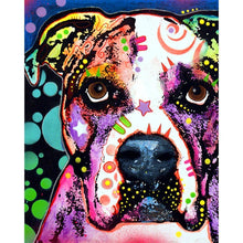 Charger l&#39;image dans la galerie, Chien - diamant rond complet - 25x30cm

