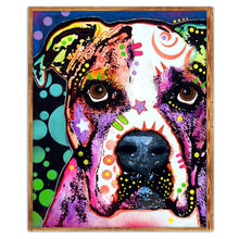 Charger l&#39;image dans la galerie, Chien - diamant rond complet - 25x30cm
