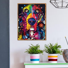 Charger l&#39;image dans la galerie, Chien - diamant rond complet - 25x30cm
