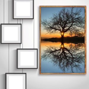 Paysage - diamant rond complet - 40x30cm