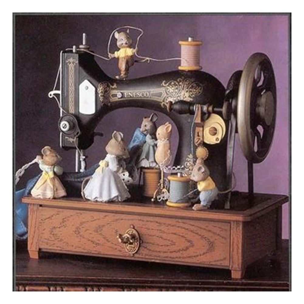 Machine à coudre - diamant rond complet - 30x30cm