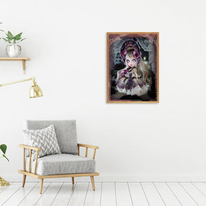 Poupée - diamant rond complet - 30x40cm
