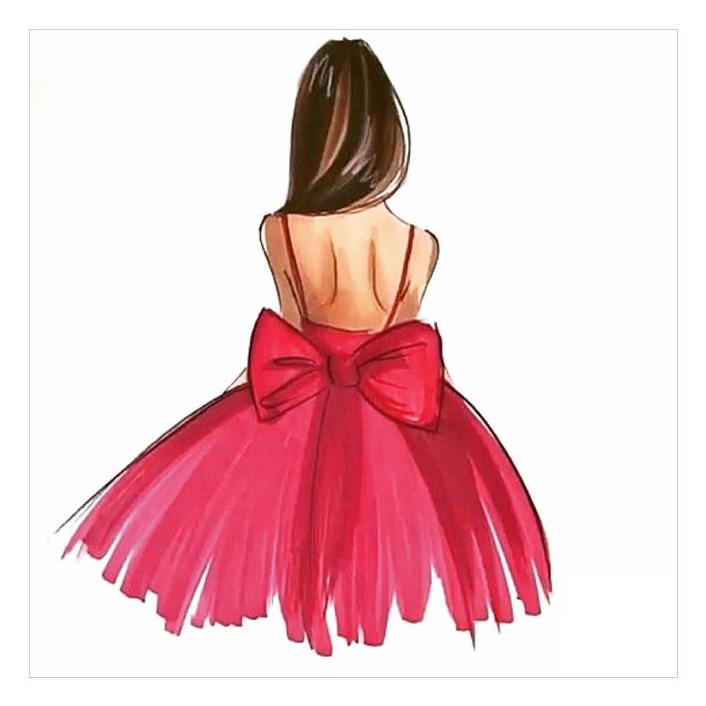 Fille - diamant rond complet - 30x30cm