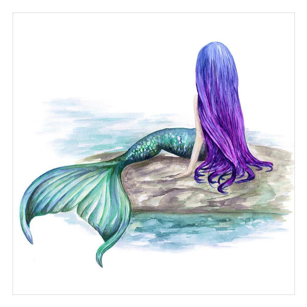 Fille - diamant rond complet - 30x30cm