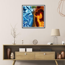 Charger l&#39;image dans la galerie, Fille - diamant rond complet - 30x30cm
