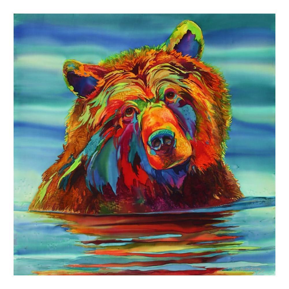 Animal - diamant rond complet - 30x30cm