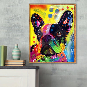 Animal - diamant rond complet - 25x30cm