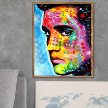 Charger l&#39;image dans la galerie, Caractère - diamant rond complet - 25x30cm

