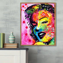 Charger l&#39;image dans la galerie, Caractère - diamant rond complet - 25x30cm

