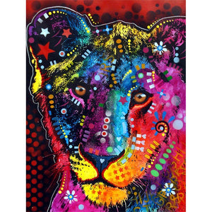 Animal - diamant rond complet - 25x30cm