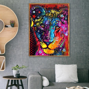 Animal - diamant rond complet - 25x30cm