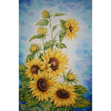 Charger l&#39;image dans la galerie, Fleurs - diamant rond complet - 30x40cm

