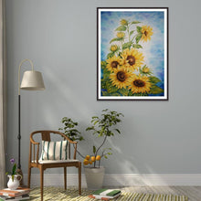Charger l&#39;image dans la galerie, Fleurs - diamant rond complet - 30x40cm

