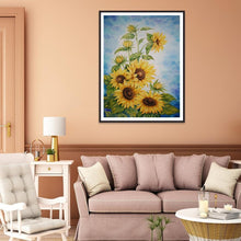 Charger l&#39;image dans la galerie, Fleurs - diamant rond complet - 30x40cm
