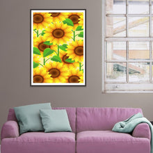 Charger l&#39;image dans la galerie, Fleurs - diamant rond complet - 30x40cm
