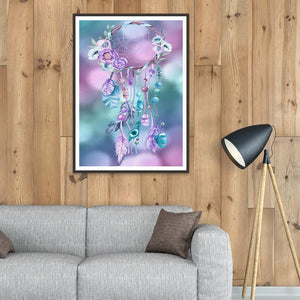 Fleurs - diamant rond complet - 30x40cm