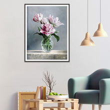 Charger l&#39;image dans la galerie, Fleurs - diamant rond complet - 30x40cm
