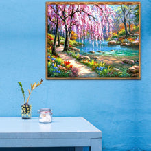 Charger l&#39;image dans la galerie, Fleur - diamant rond complet - 40x30cm
