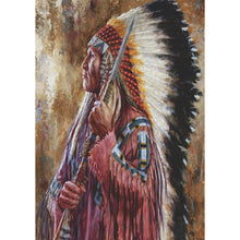 Charger l&#39;image dans la galerie, Indien - diamant rond complet - 30x40cm
