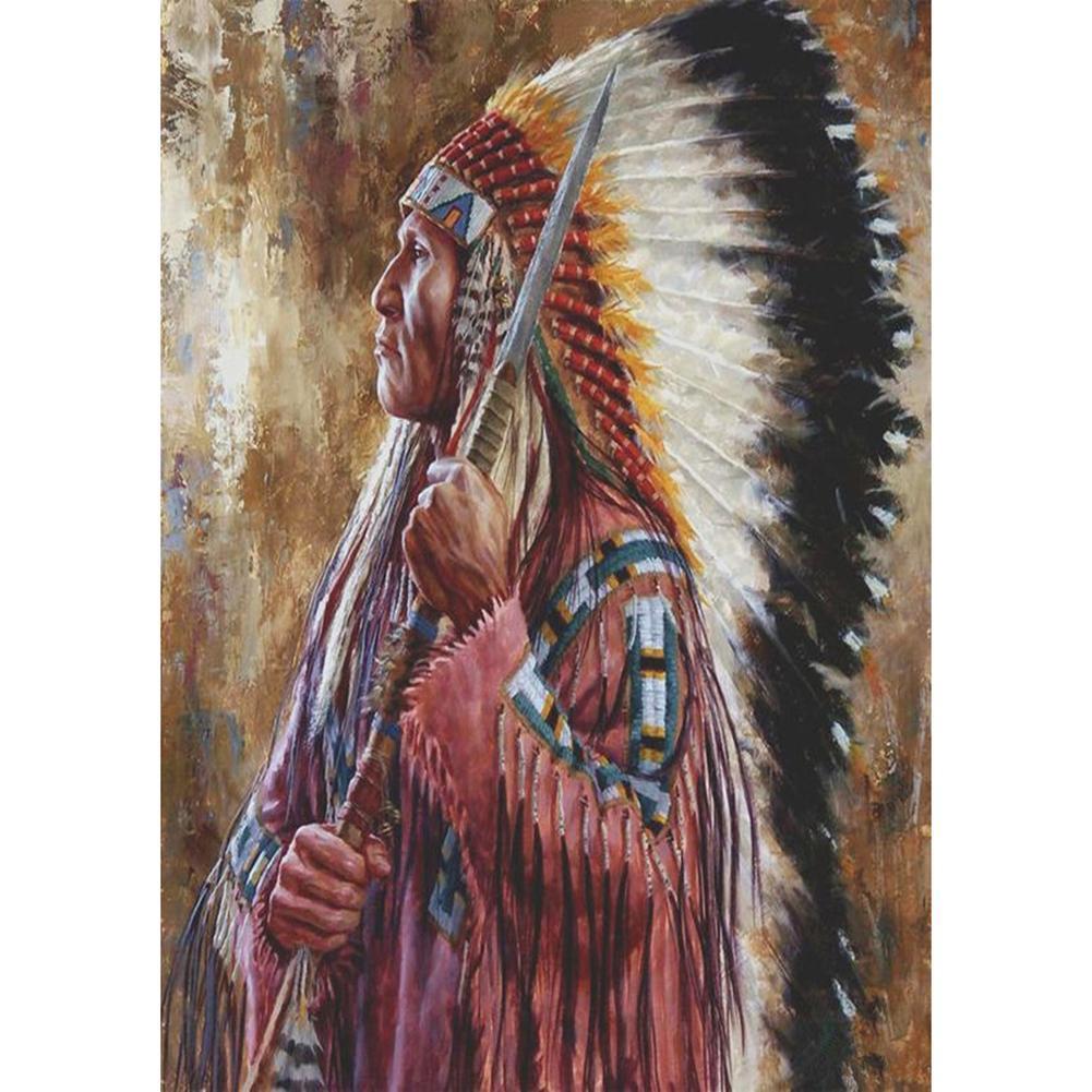 Indien - diamant rond complet - 30x40cm