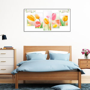 Tulipe 5pcs - diamant rond complet - 95x45cm
