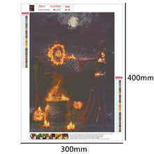 Charger l&#39;image dans la galerie, Caractère - diamant rond complet - 40x30cm
