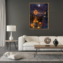 Charger l&#39;image dans la galerie, Caractère - diamant rond complet - 40x30cm
