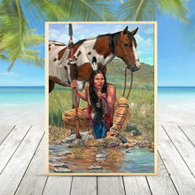 Charger l&#39;image dans la galerie, Indien - diamant rond complet - 30x40cm
