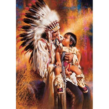 Charger l&#39;image dans la galerie, Indien - diamant rond complet - 30x40cm
