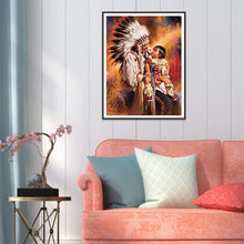 Charger l&#39;image dans la galerie, Indien - diamant rond complet - 30x40cm
