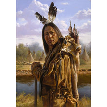 Charger l&#39;image dans la galerie, Indien - diamant rond complet - 30x40cm
