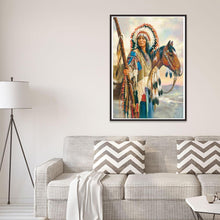 Charger l&#39;image dans la galerie, Indien - diamant rond complet - 30x40cm
