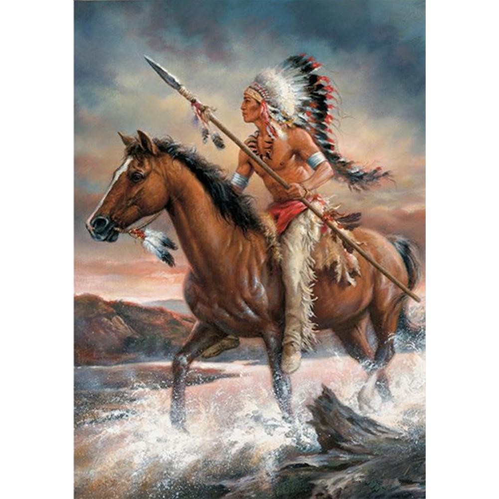 Indien - diamant rond complet - 30x40cm