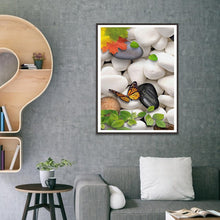 Charger l&#39;image dans la galerie, Papillon - diamant rond complet - 30x40cm
