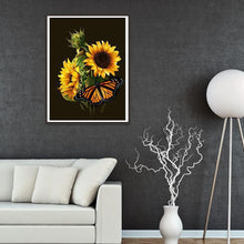 Charger l&#39;image dans la galerie, Fleurs - diamant rond complet - 30x40cm
