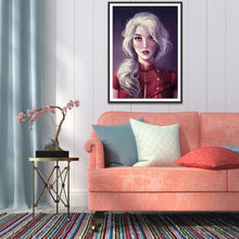 Charger l&#39;image dans la galerie, Caractère - diamant rond complet - 30x40cm
