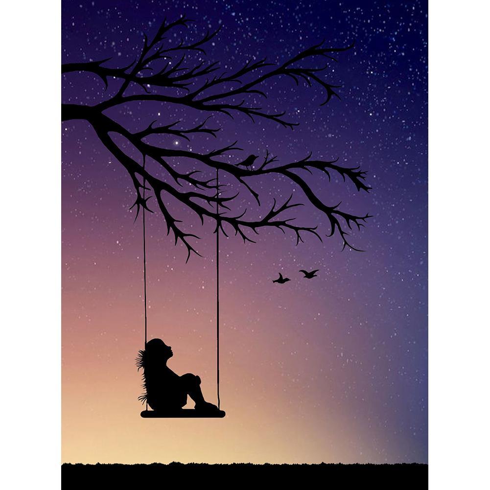 Caractère - diamant rond complet - 30x40cm