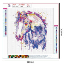 Charger l&#39;image dans la galerie, Résumé - diamant rond complet - 30x30cm
