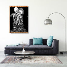 Charger l&#39;image dans la galerie, Crâne - diamant rond complet - 40x30cm
