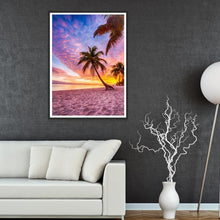 Charger l&#39;image dans la galerie, Vue sur la mer - diamant rond complet - 30x40cm
