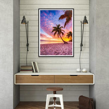 Charger l&#39;image dans la galerie, Vue sur la mer - diamant rond complet - 30x40cm
