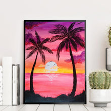 Charger l&#39;image dans la galerie, Vue sur la mer - diamant rond complet - 30x40cm
