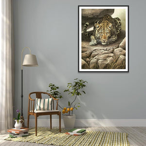Tigre - diamant rond complet - 30x40cm