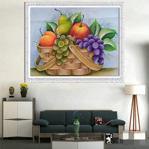Fruit - diamant rond complet - 40x30cm