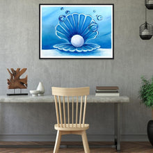 Charger l&#39;image dans la galerie, Shell - diamant rond complet - 40x30cm
