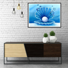 Charger l&#39;image dans la galerie, Shell - diamant rond complet - 40x30cm
