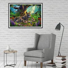 Charger l&#39;image dans la galerie, Dinosaure - diamant rond complet - 40x30cm
